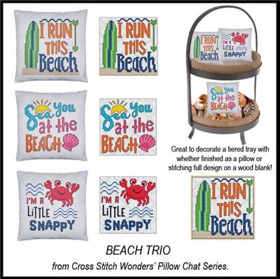 click here to view larger image of Pillow Chat - Beach Trio (chart)