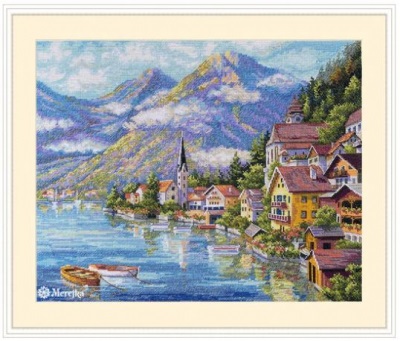 click here to view larger image of Alpine Village (counted cross stitch kit)