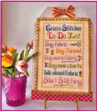 click here to view larger image of Cross Stitch To Do List (chart)