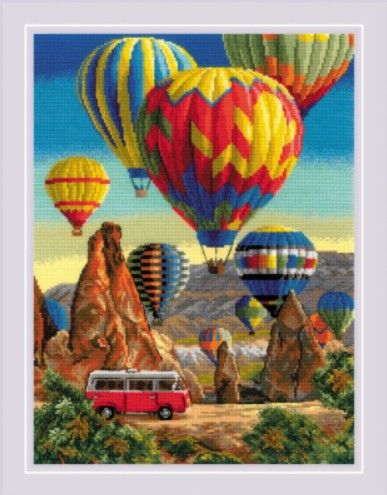 click here to view larger image of Festival in Cappadocia (counted cross stitch kit)