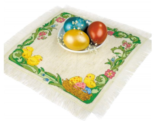 click here to view larger image of Easter Table Topper (counted cross stitch kit)