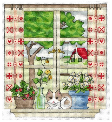 click here to view larger image of Home Awaits - Mary Engelbreit (counted cross stitch kit)