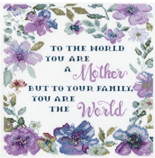 click here to view larger image of You Are The World (counted cross stitch kit)