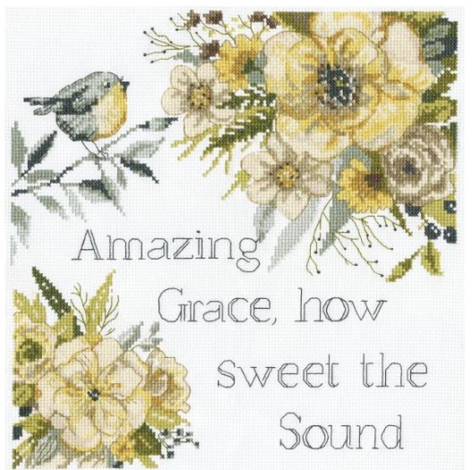 click here to view larger image of Amazing Grace (counted cross stitch kit)