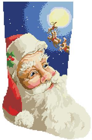 click here to view larger image of Jolly St Nick Stocking (chart)