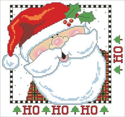 click here to view larger image of Jolly St Nick Pillow (chart)