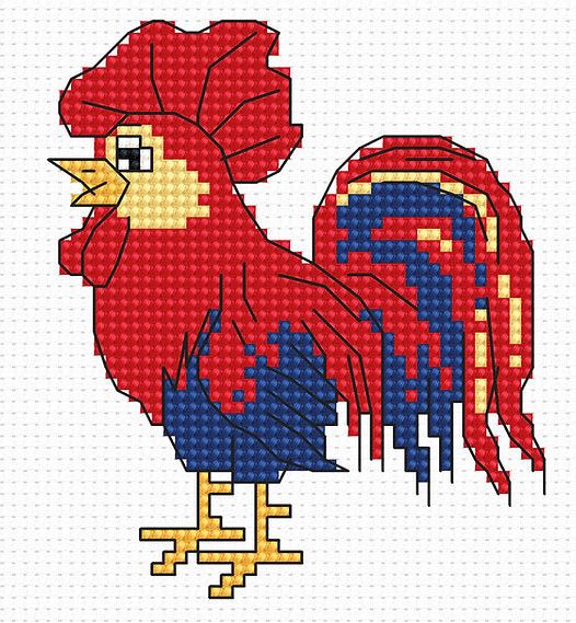 click here to view larger image of Cock (counted cross stitch kit)