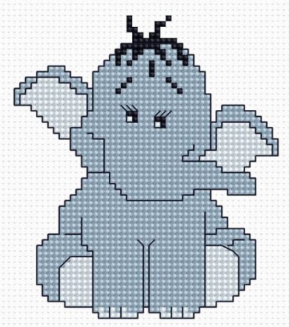click here to view larger image of Elephant  (counted cross stitch kit)