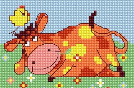 click here to view larger image of Red Cow (counted cross stitch kit)
