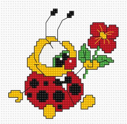 click here to view larger image of Ladybird B062L (counted cross stitch kit)