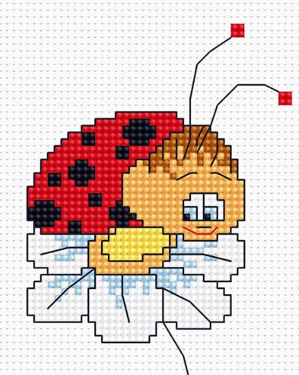click here to view larger image of Ladybird B064L (counted cross stitch kit)