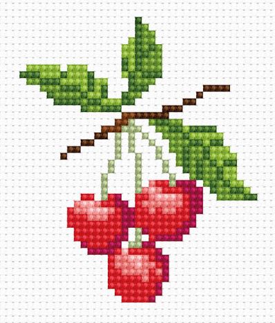 click here to view larger image of Cherry (counted cross stitch kit)