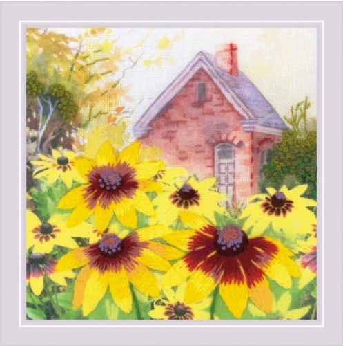 click here to view larger image of Rudbeckia In The Garden - Embroidery (embroidery kit)