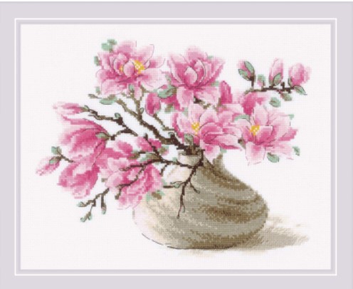 click here to view larger image of Southern Magnolia (counted cross stitch kit)