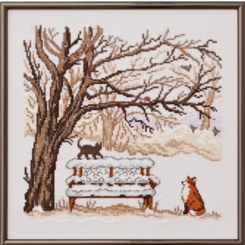 click here to view larger image of Winter Fox (counted cross stitch kit)