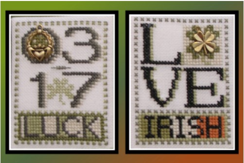 click here to view larger image of Love Bits - Luck/Irish (2 designs) (chart)