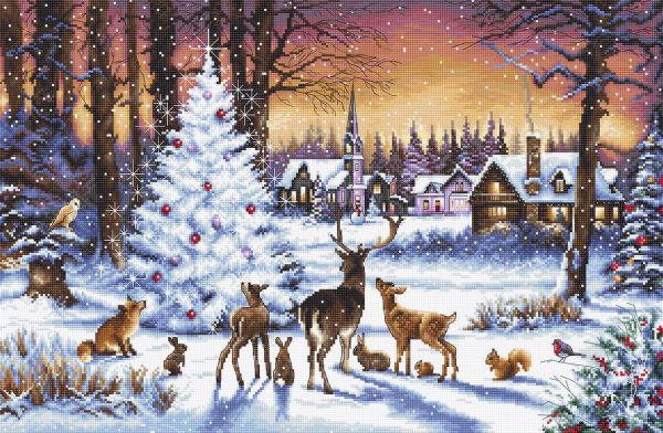 click here to view larger image of Christmas Wood  (counted cross stitch kit)