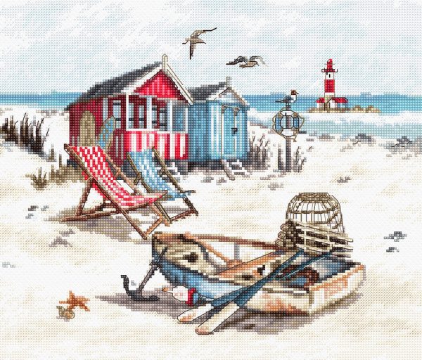 click here to view larger image of Beach (counted cross stitch kit)