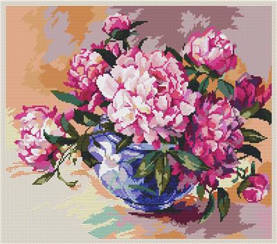 click here to view larger image of Peonies in Bloom (chart)