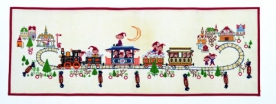 click here to view larger image of Advent Calendar Train (counted cross stitch kit)