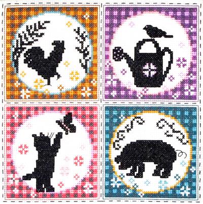 click here to view larger image of Farm Yard Animals (counted cross stitch kit)