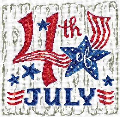 click here to view larger image of July 4th (counted cross stitch kit)
