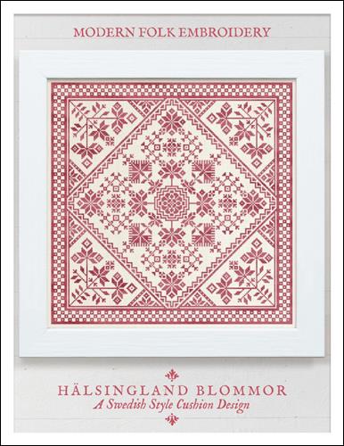 click here to view larger image of Halsingland Blommor - Swedish Style Cushion Design (chart)