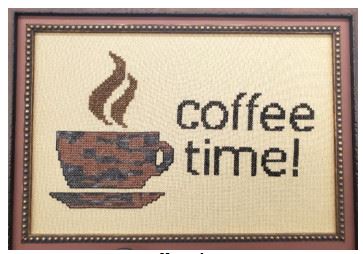 click here to view larger image of Coffee Time w/Threads (chart)