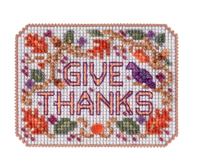 click here to view larger image of Give Thanks (2022) (counted cross stitch kit)