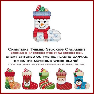 click here to view larger image of Christmas Stocking - Snowman (chart)
