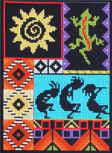 click here to view larger image of Southwest Sun (counted cross stitch kit)