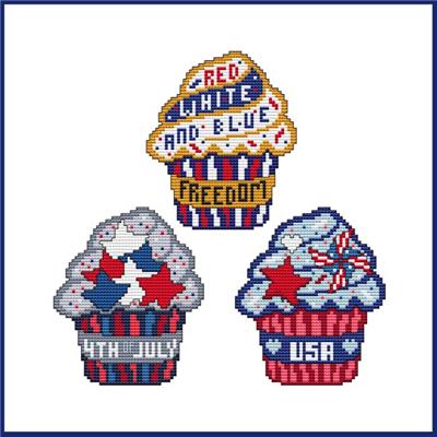 click here to view larger image of Cupcakes - Patriotic Trio (chart)