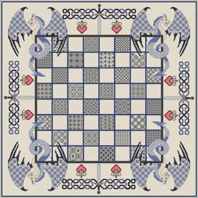 click here to view larger image of Dragon Chessboard - Blue (chart)