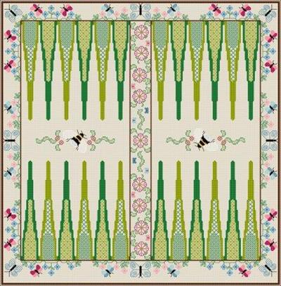 click here to view larger image of Botanical Backgammon Board (chart)