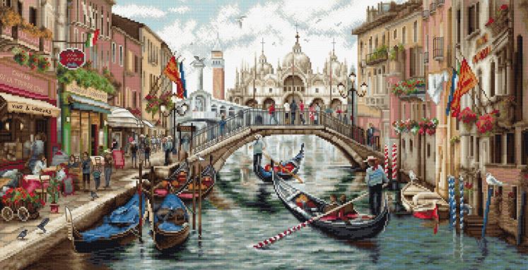 click here to view larger image of Venice (counted cross stitch kit)
