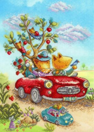 click here to view larger image of Fun Journey (counted cross stitch kit)