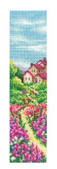 click here to view larger image of Bookmarks - Lupins (counted cross stitch kit)