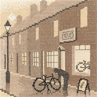 click here to view larger image of Bike Shop Silhouettes (counted cross stitch kit)