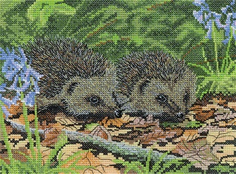 click here to view larger image of Hedgehog in Spring (counted cross stitch kit)