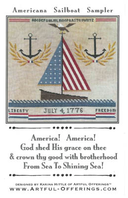 click here to view larger image of Americana Sailboat Sampler (chart)