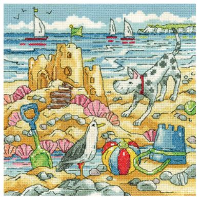 click here to view larger image of Sandcastle  (counted cross stitch kit)