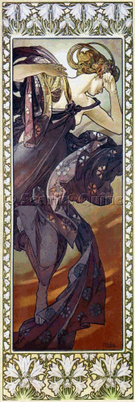 click here to view larger image of Evening Star - Alphonse Mucha (chart)