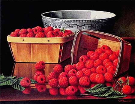 click here to view larger image of Baskets of Raspberries - Levi Wells Prentice (chart)
