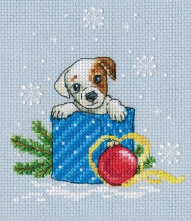 click here to view larger image of Give Me A Puppy (counted cross stitch kit)