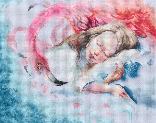 click here to view larger image of Pink Dreams (counted cross stitch kit)