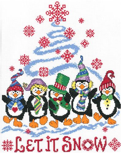 click here to view larger image of Penguin Dance (counted cross stitch kit)