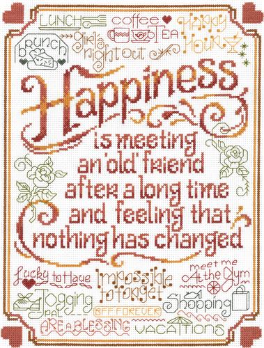 click here to view larger image of Let's Be Old Friends (counted cross stitch kit)