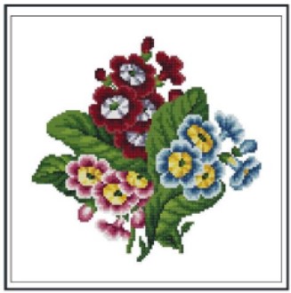click here to view larger image of Antique Small Bouquet - A (chart)