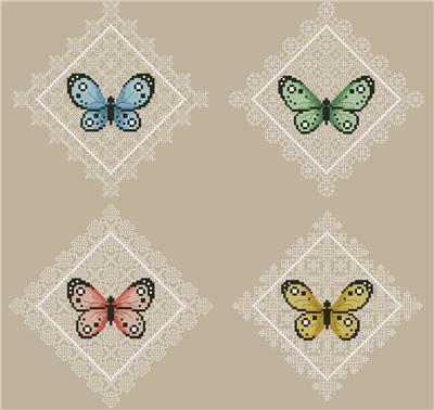click here to view larger image of Butterflies and Lace (chart)