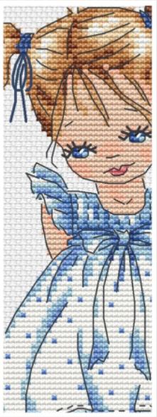 click here to view larger image of Blue-eyed Girl Bookmark (chart)